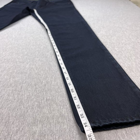 J. Lindeberg Jeans Mens 34x34 Damien Black Ink Mid-Rise Skinny Dark Wash Denim - Picture 14 of 15